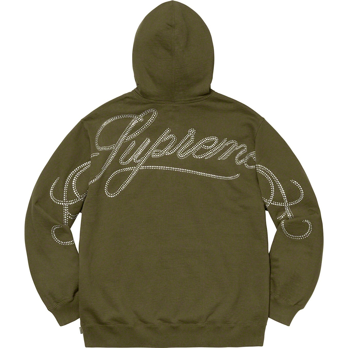 Rhinestone Script Hooded Sweatshirt view 6